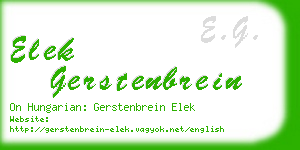 elek gerstenbrein business card